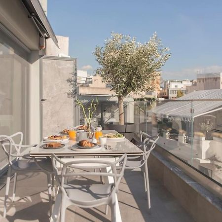 אתונה Luxury Acropolis View Apartment-Living Stone Black Pearl מראה חיצוני תמונה