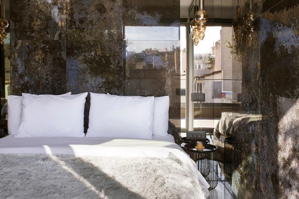 אתונה Luxury Acropolis View Apartment-Living Stone Black Pearl מראה חיצוני תמונה