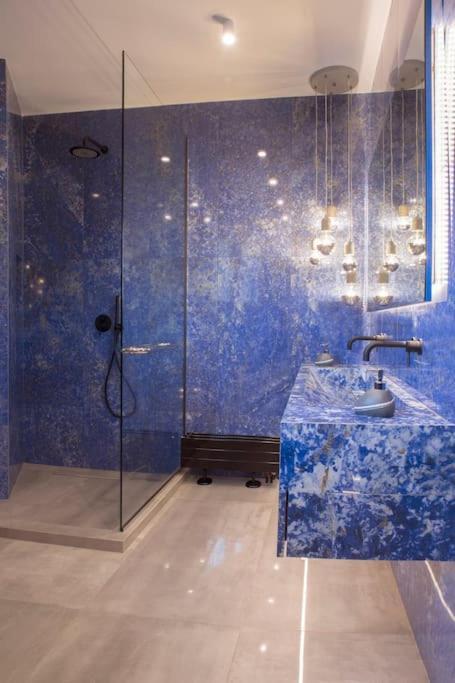 אתונה Luxury Acropolis View Apartment-Living Stone Black Pearl מראה חיצוני תמונה